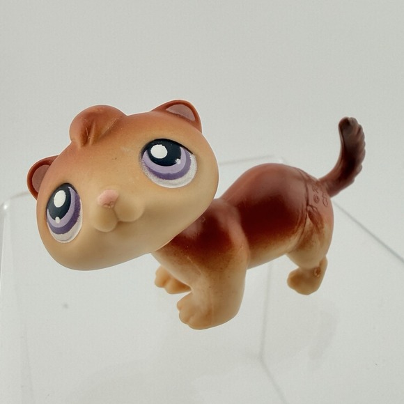 Hasbro Other - Littlest Pet Shop LPS #260 Brown Ferret Purple Eyes Hasbro 2004 Vintage